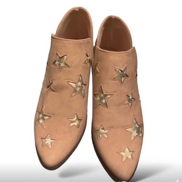 Seven7 Size 8 Austin Blush Western Style Ankle Boots-Pointed Toe-Side Cutouts - Picture 6 of 10